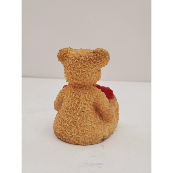 Valentine Teddy Bear Lampshade Finial Brown Resin - Picture 5 of 10